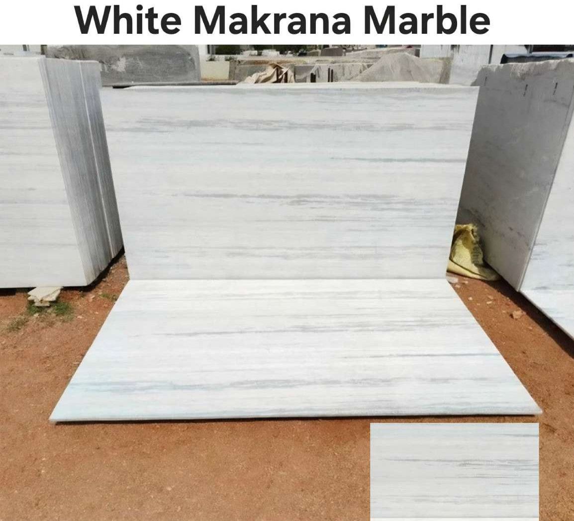 White Makrana Marble Slab