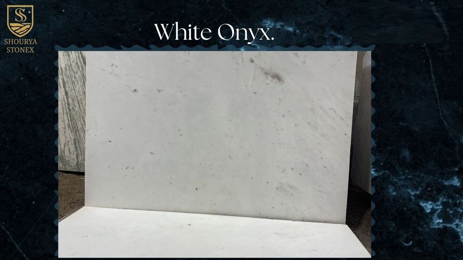 White Onyx Marble Slab