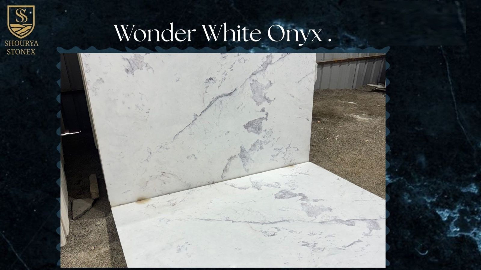 Wonder White Onyx Marble Slab