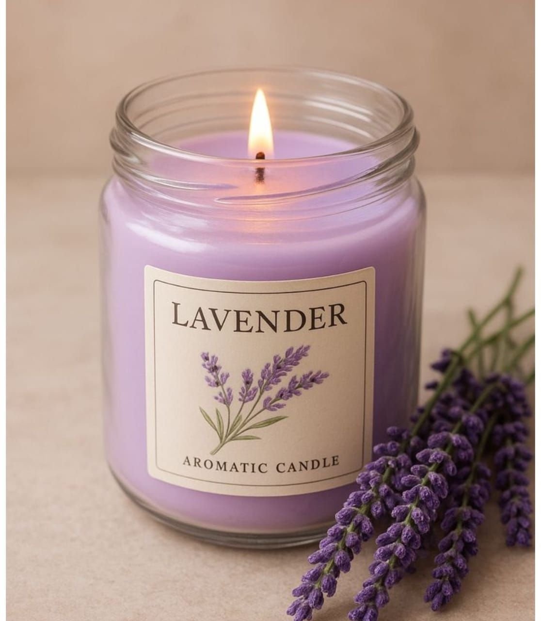 Lavender Lemongrass Highly Scented Candle
