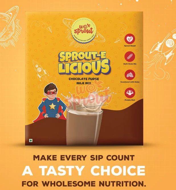 500gm Sprout-E Licious Chocolate Fudge Mix Milk