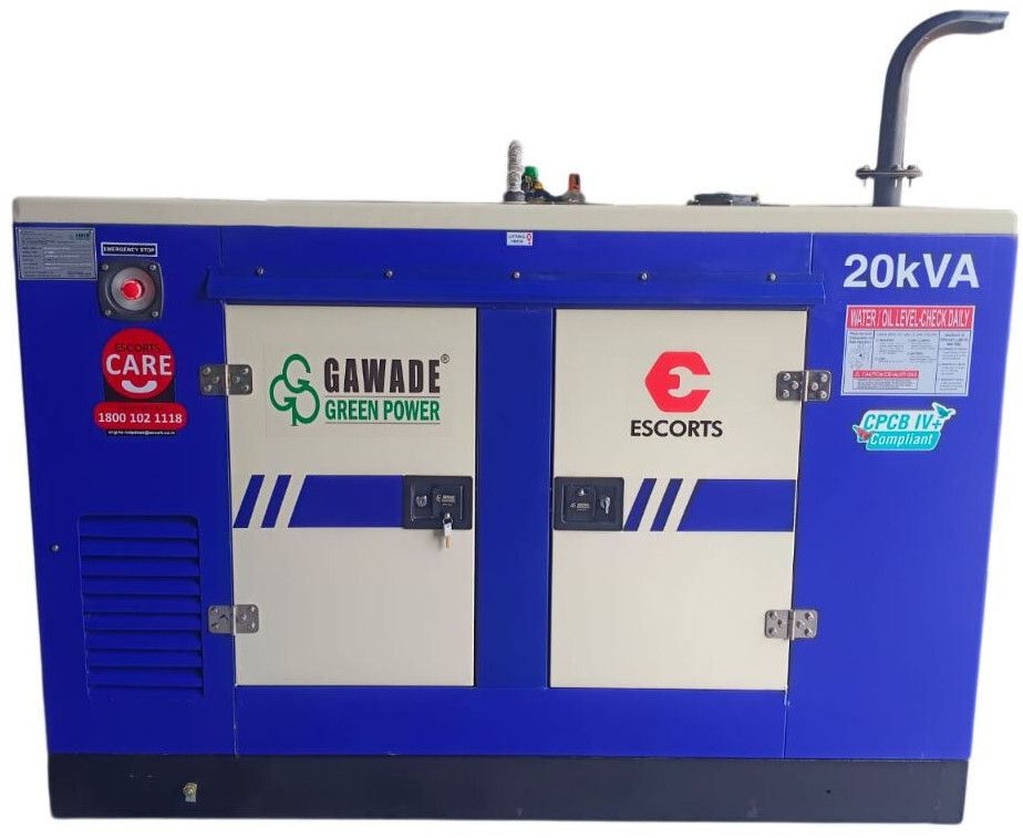 20 kVA Cpcb IV+ GGP-Escorts Diesel Generator