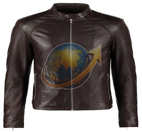 Full Sleeve Slim Fit Mens Pure Leather Jacket