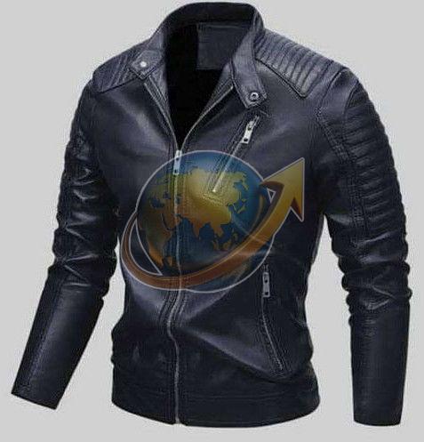 Mens Black Pure Leather Jacket