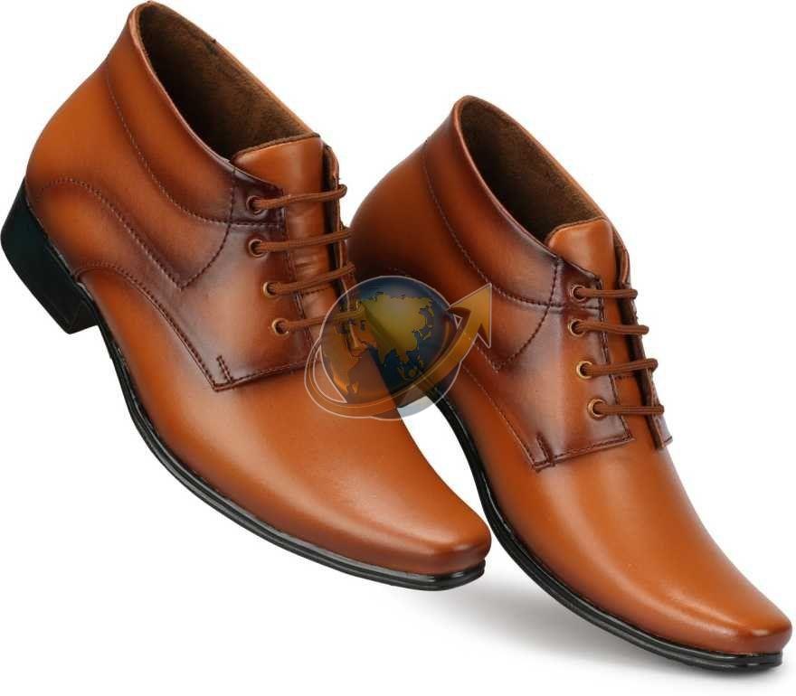 Mens Brown Party Wear Formal Leather Shoes