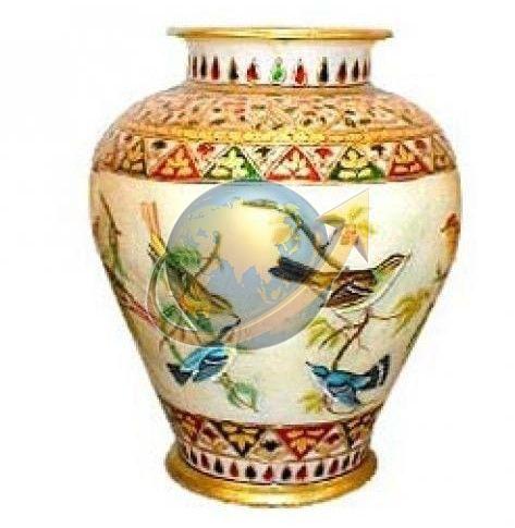 Multicolor Marble Flower Vase