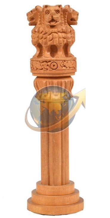 Wooden Ashoka Pillar