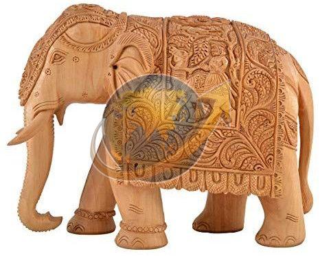 Wooden Carved Elephant Statue