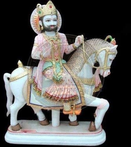 Baba Ramdev Marble Statue
