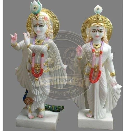 Makrana Marble Radha Krishna Statue