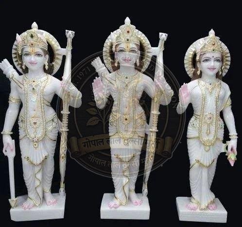 Standing Position Marble RAM Darbar Statue