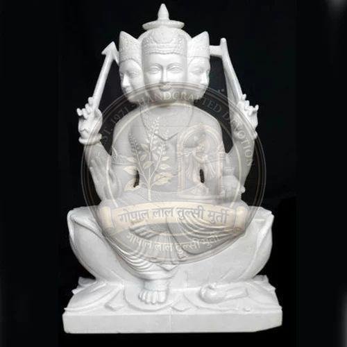 White Marble Kartikeya Statue