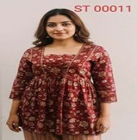 ST 00011 Ladies Printed Empire Top