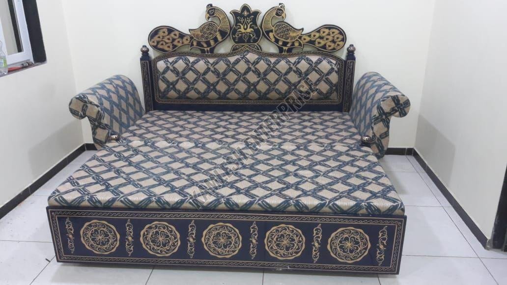 Designer Wooden Sofa Cum Bed