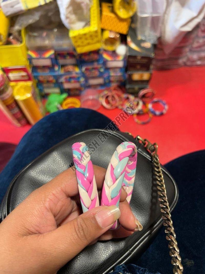 Multicolor Braded Lac Bangle