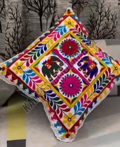 Multicolor Suzani Embroidered Cushion Cover