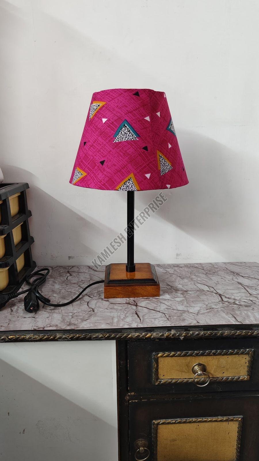 Wood Pink LED Table Lamp