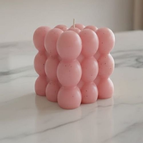 Luxury Pink Bubble Candle
