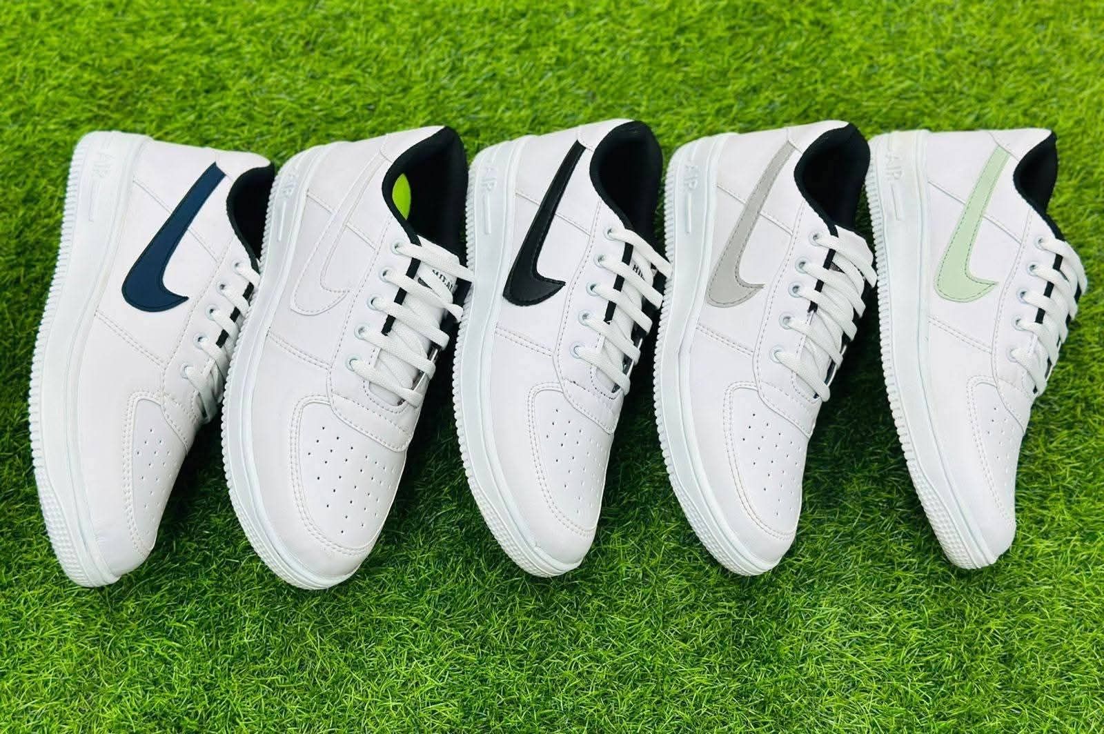 Mens PU Leather White Sneaker Shoes