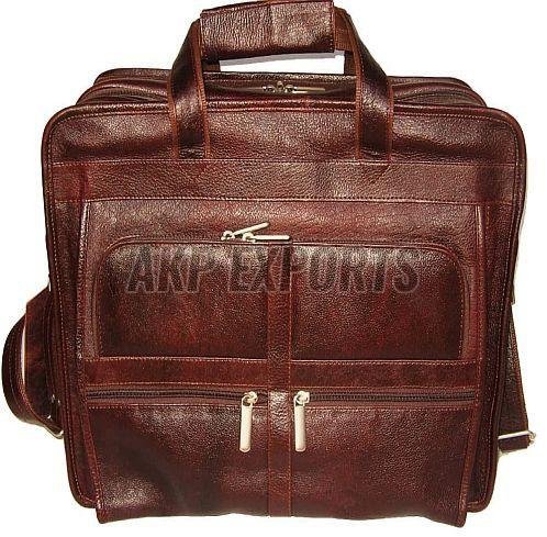 Brown Leather Executive Laptop Bag