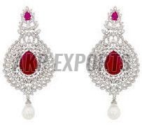 Radiant American Diamond Earring