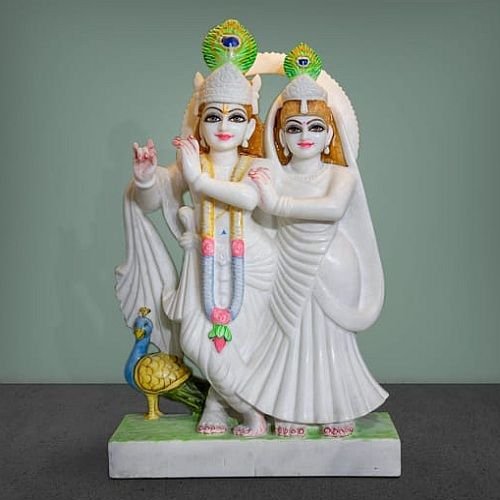 Marble Radhe Krishna Jugal Jodi Statue