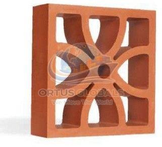 Four Petal Breeze Burnt Clay Block