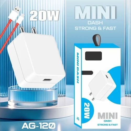 20W Mini Dash Single Port AG-120 Type C Mobile Charger