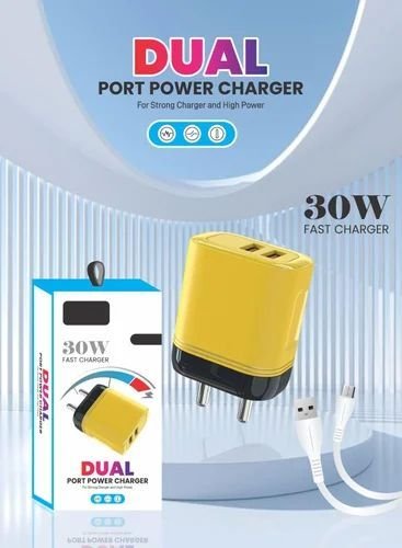 30W 5V Dual Port USB Mobile Charger