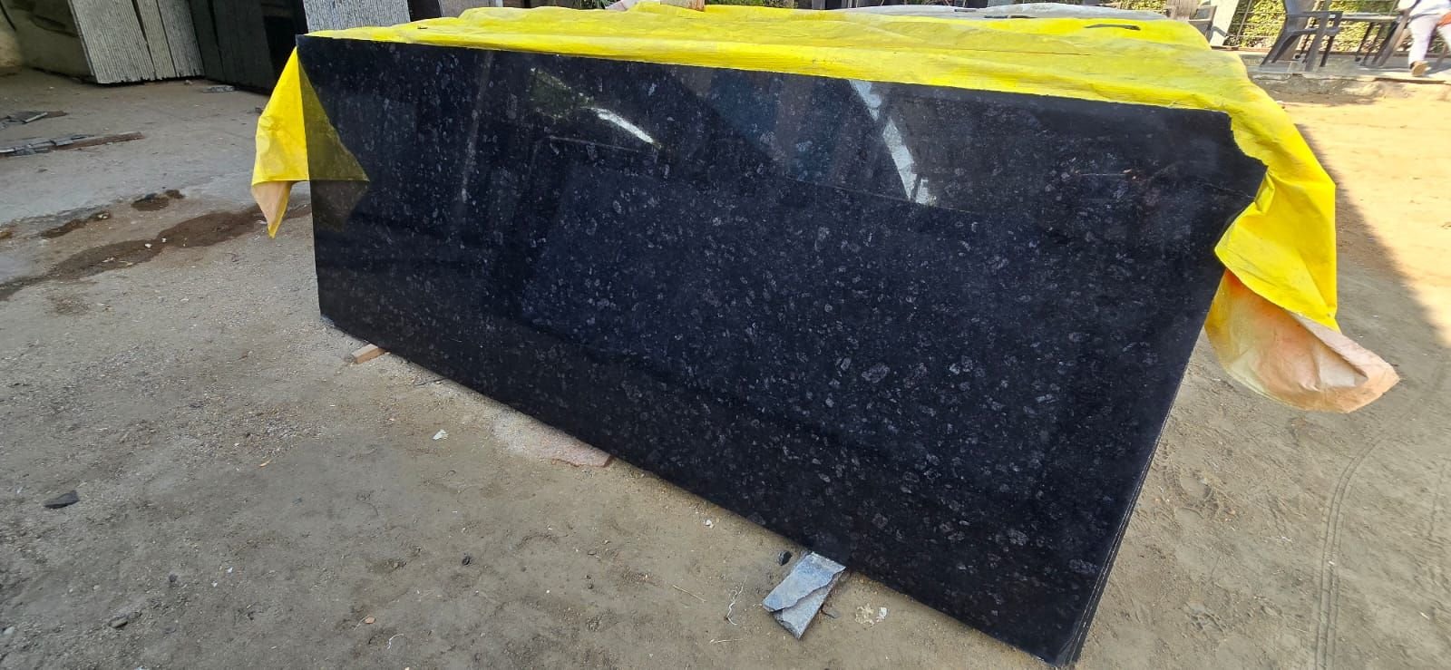 Black Galaxy Granite Slab