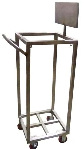 Stainless Steel Milk Can Holder Trolley