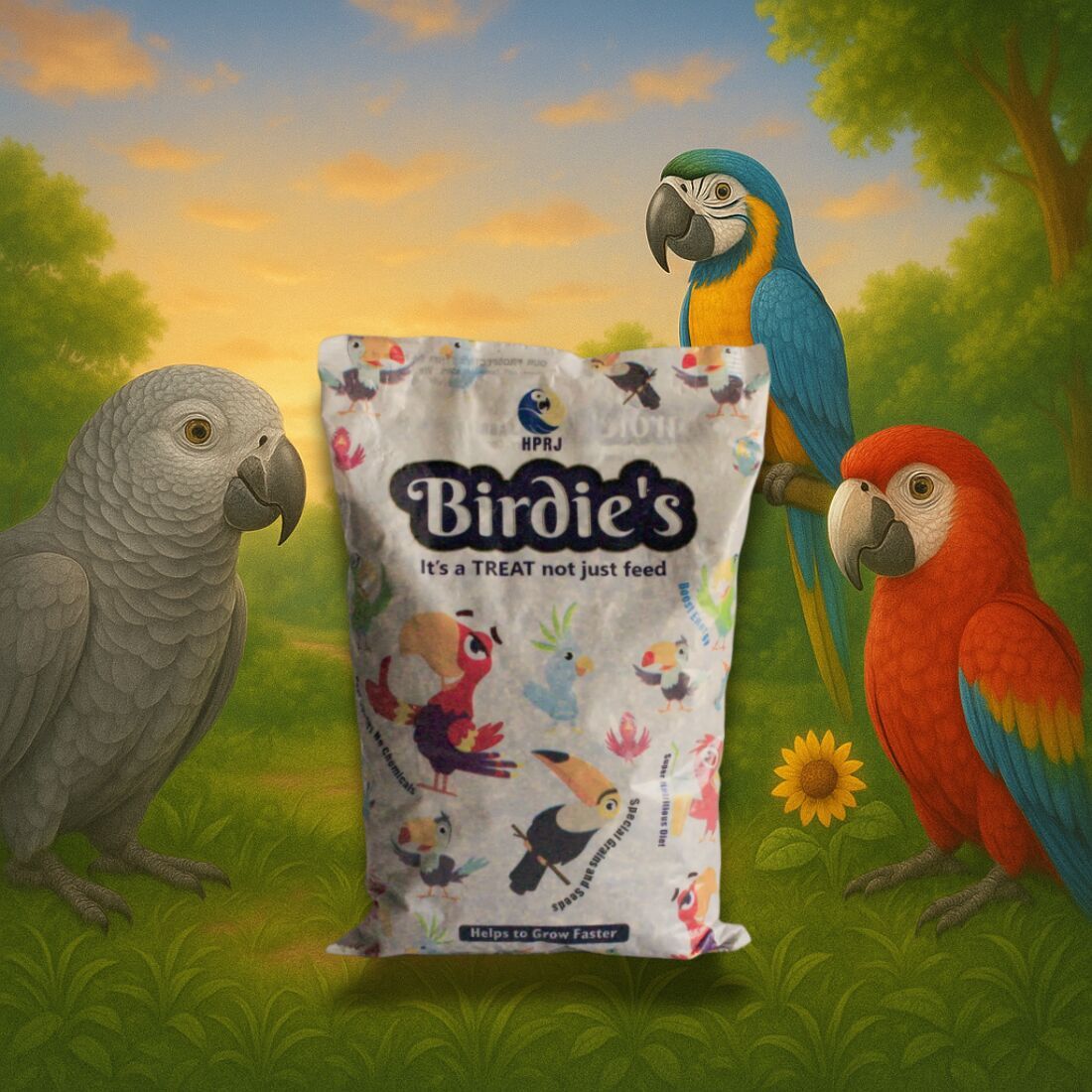 1kg Birdie’S Natural Mix Bird Seeds