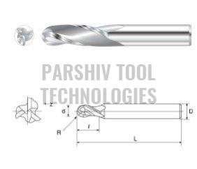 3 Flute Solid Carbide Ball Nose End Mills