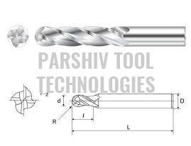 4 Flute Solid Carbide Ball Nose End Mills
