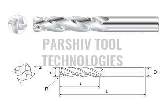4 Flute Solid Carbide Corner Radius End Mills