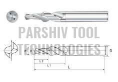2 Flute Solid Carbide Step Drills With Coolant Holes