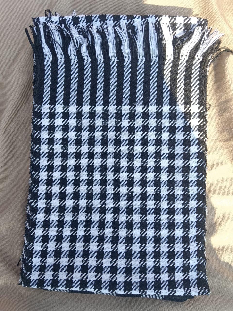 Checked Pattern Woolen Mufflers