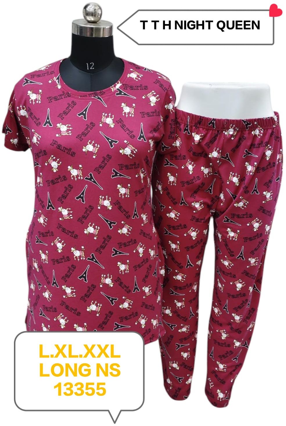 Floral Printed Night Suits