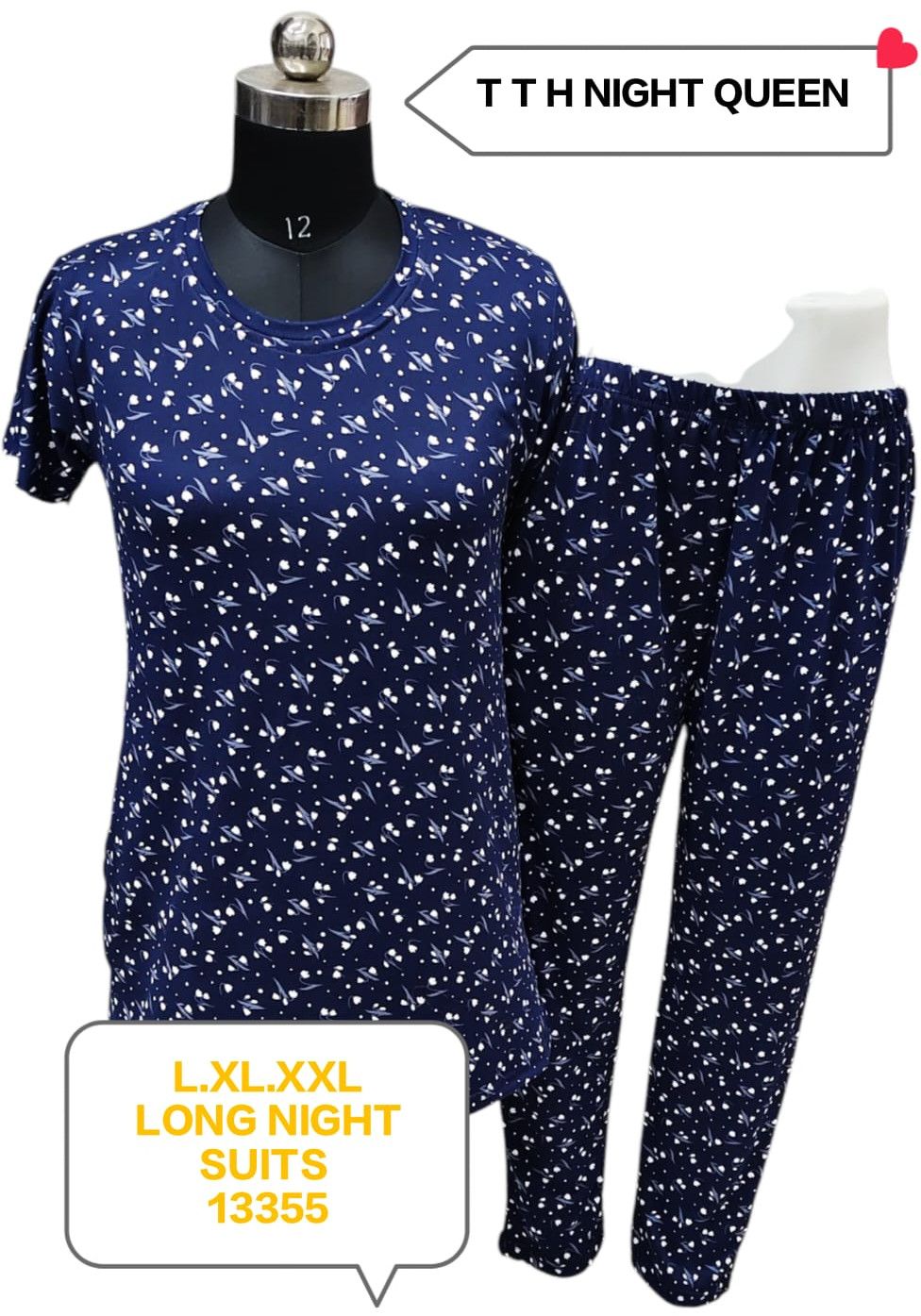 Printed Long Night Suits