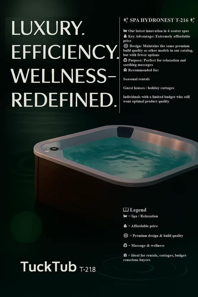Spa Hot Tub Hydronest-216 4 Person