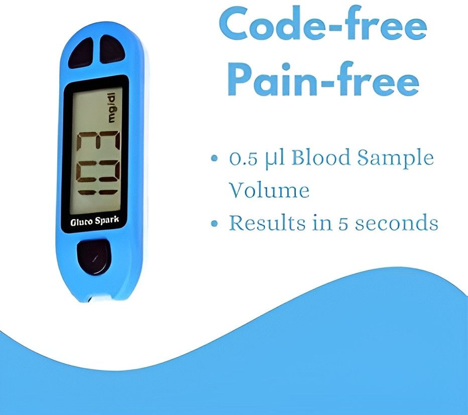 Glucospark Sugar Test Machine For Diabetes Care | Blood Glucose Monitoring Device For Every Day