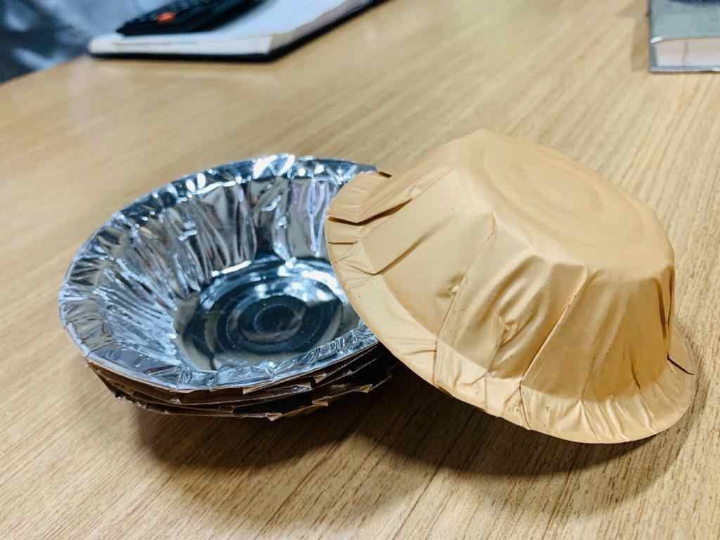 Disposable Silver Paper Dona