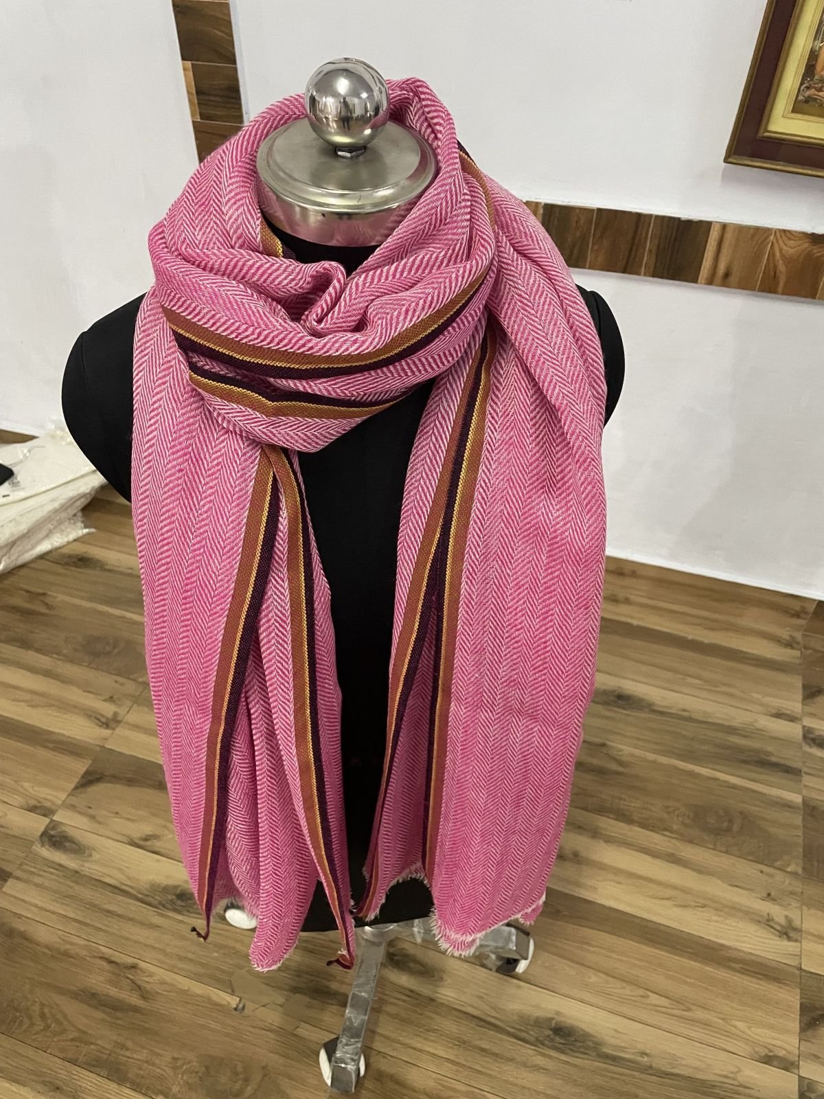 Yarn Dyed Woolen Shawl