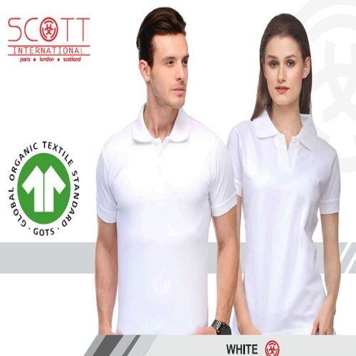 Cotton Scott International White Polo T-Shirt Set