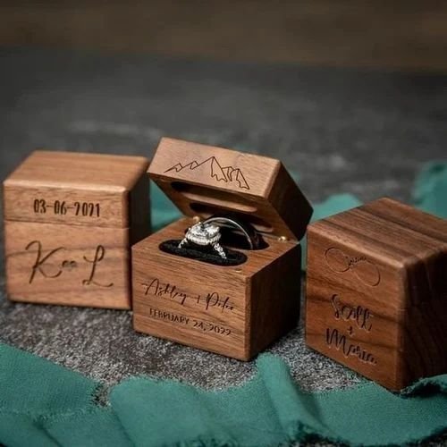 Wooden Ring Box For Packaging