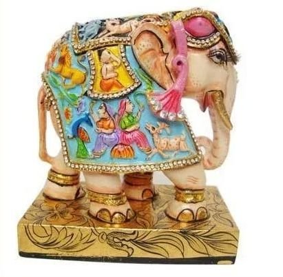 Carved Elephant Statue