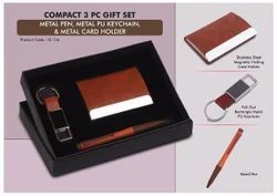 3 in 1 Penny Brown Executive Utility Corporate Gift Set
