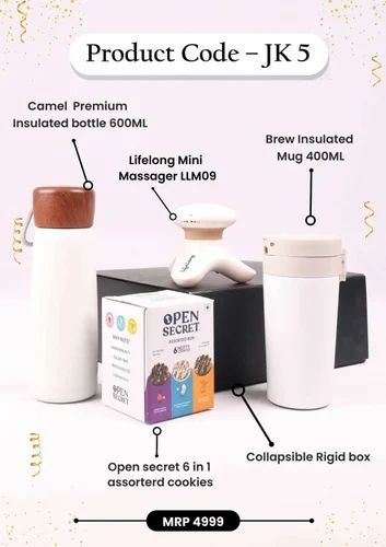 5 In 1 Premium Wellness & Hydration Employee Welcome Gift Kit