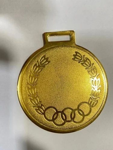 Gold Finish Brass Award Medal