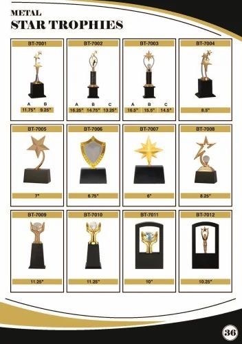 Metal Star Trophy for Corporate & Achievement Awards